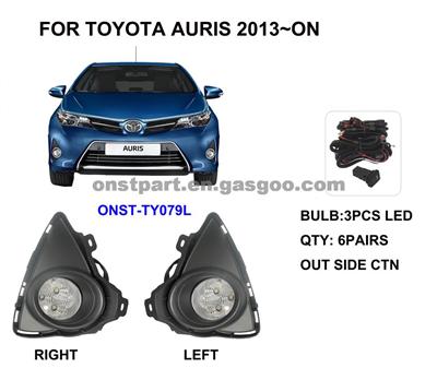 12V LED white Fog Lamp TOYOTA AURIS 2013-ON