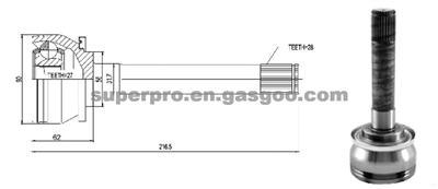 CV joint MI-008 outer teeth:28