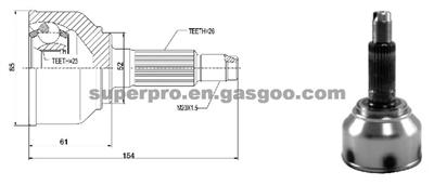 CV joint MZ-003 inner teeth: 23