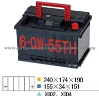 Automotive Battery 55530MF 12v 55ah