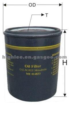 Oil Filter Me014833 for Mitsubishi