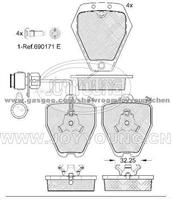 AUDI Brake Pad JD-31-1112