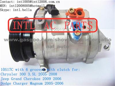 10S17C Ac Compressor Chrysler 300/Jeep Grand Cherokee/ Dodge Charger Magnum 05-09 55111035AA 4596491AC 55111035AB RL111034AB