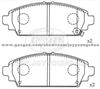 HONDA Brake Pad JD-08-0916