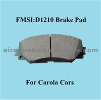 D1210 OE Quality Toyota Corola Ceramic Car Disc Brake Pad