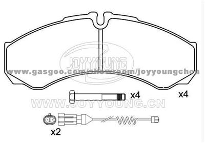 IVECO Brake Pad JD-11-0376