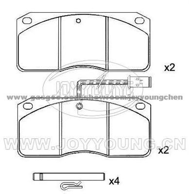 IVECO Brake Pad JD-11-1202