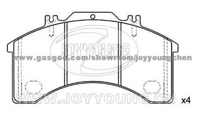 IVECO Brake Pad JD-11-0431