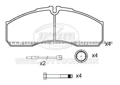 IVECO RENAULT VAUXHALL Brake Pad JD-11-0401