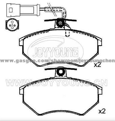 AUDI,SEAT,SKODA,VOLKSWAGEN Brake Pad JD-29-0804