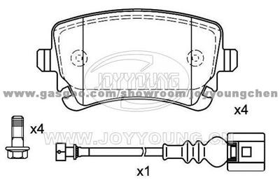 VOLKSWAGEN Brake Pad JD-29-1100