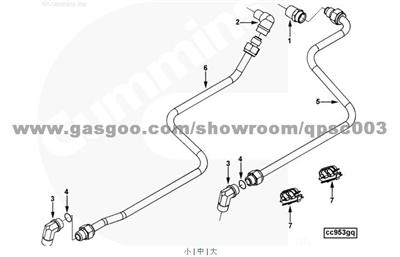 S 1004 A QSC8.3 Nut, Tube