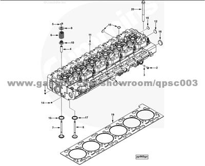 3948583 Head, Cylinder CUMMINS QSC8.3