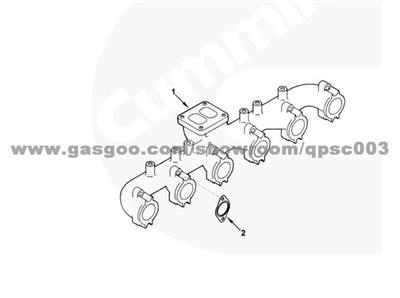 3906741 Manifold, Exhaust CUMMINS 6CT8.3