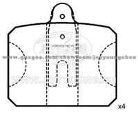 SKODA Brake Pad JD-25-0508