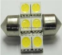 6 LED DA28 Car Auto Vehicle License Plate Light