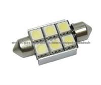 6 LED DA36 Canbus Auto License Plate Light With Heat-Sink