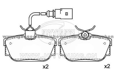 SEAT,VOLKSWAGEN Brake Pad JD-40-1327