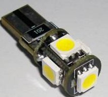 5 LED Canbus Error Free Auto Vehicle Light T10