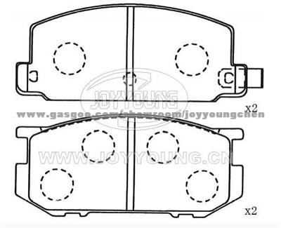 RENAULT,SUBARU Brake Pad JD-23-0585