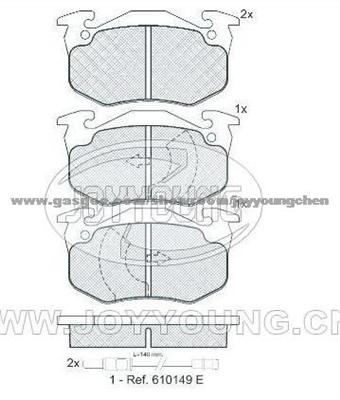 RENAULT Brake Pad JD-23-0592