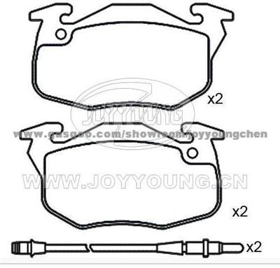 PEUGEOT,RENAULT Brake Pad JD-22-0172