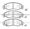 OPEL,SUZUKI,VAUXHALL Brake Pad JD-21-0119