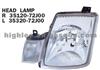 Head Lamp 35120-72J00 For SUZUKI ALTO