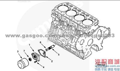 4900754 Head, Lub Oil Filter A2300 CUMMINS