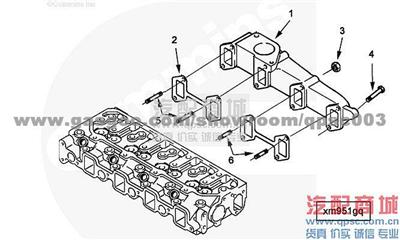 4900503 Manifold, Exhaust A2300 CUMMINS