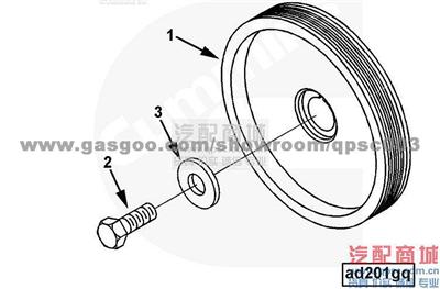 4082570 Pulley, Accessory Drive ISM11E4 440 CUMMINS