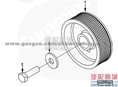 4083240 Pulley, Accessory Drive ISM11E4 440 CUMMINS