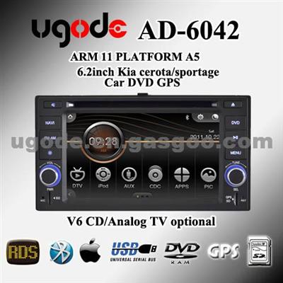 Double Din Car Dvd for Kia Cerato/ Sportage Ad-6042