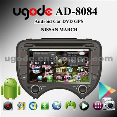 Android Car Dvd Player For Nissa March AD-8084