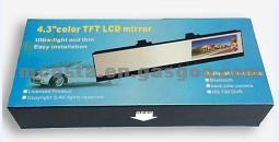 MC100 4. 3inch Car Dvr Hd720p Tft Lcd Rearview Mirror With Wireless Back-Up Camera