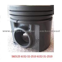 KOMATSU S6D125 CAST IRON PISTON 6152-32-2510 6152-31-2510