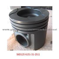 KOMATSU S6D125 PISTON 6151-31-2511 CAST IRON PISTON