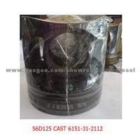 KOMATSU S6D125 CAST IRON PISTON 6151-31-2112