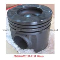 KOMATSU S6D140 PISTON 6212-31-2151 CAST IRON PISTON