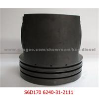 KOMATSU S6D170 PISTON 6240-31-2111 CAST IRON PISTON