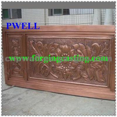 Hot Forging Copper Wall Sculptur