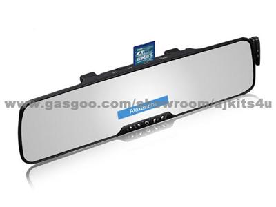 All In One Car Bluetooth Rearview Mirror / AJ-BT-80