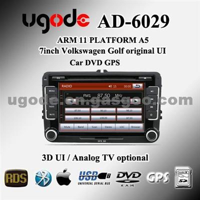 Car DVD GPS Navigation For Volkswagen Golf Polo Jetta Tiguan Touran Passat CC EOS Sharan T5 Amarok Seat Leon AD-6029