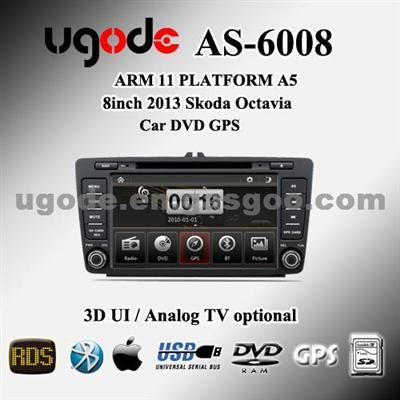 Auto Radio DVD GPS Navigation For 2013 Skoda Octavia AS-6008