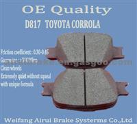 D817 Toyota Corolla Brake Pad