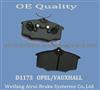 D1173-8284 Brake Pad For Opel Vauxhall
