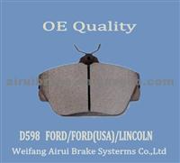 Semi-Metallic Brake Pad D598