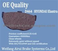 D464 Hyuandai Elantra Brake Pad Maker