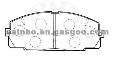 Brake Pad for TOYOTA D1344