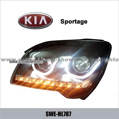 KIA Sportage Angel Eye LED Head Lamp DRL Headlights Dayline Head Lights 4PCS High Beams SWE-HL787